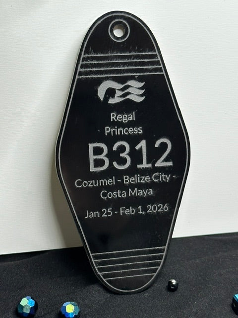**Customizable** Cruise Hotel Keychain Magnet Memento